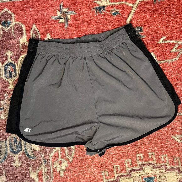 Starter Dri Star Gray & Black Athletic shorts - Picture 1 of 3
